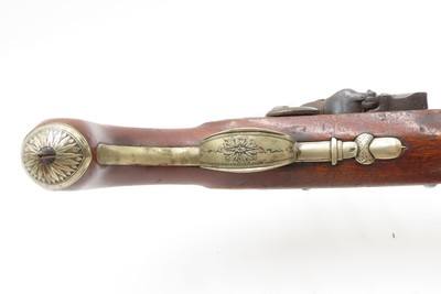 BRACE of REVOLUTIONARY WAR Era Brass Barrel JOVER & SON Flintlock Pistols - Image 8 of 25