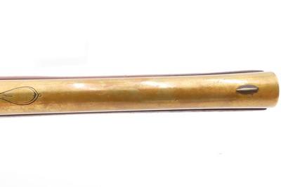 BRACE of REVOLUTIONARY WAR Era Brass Barrel JOVER & SON Flintlock Pistols - Image 24 of 25