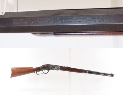 c1904 mfr. WINCHESTER 1873 .38-40 WCF C&R Rifle the “GUN THAT WON THE WEST” Handy Companion to the COLT PEACEMAKER in .38 WCF - Image 1 of 20