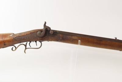 c1860s Antique Full-Stock .34 Percussion Kentucky LONG RIFLE - Image 4 of 19