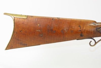 c1860s Antique Full-Stock .34 Percussion Kentucky LONG RIFLE - Image 3 of 19