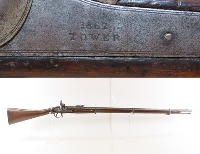 1862 CIVIL WAR Antique P1853 ENFIELD Infantry Rifle-Musket Commercial Proof Widely Used CONFEDERATE Long Arm - Image 1 of 19