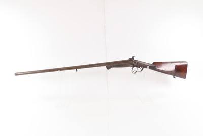 HEIDELBERG German Antique F BAUERNFEIND SxS PINFIRE SHOTGUN 19th C 16 Gauge With GAME SCENE ENGRAVINGS - Image 2 of 23