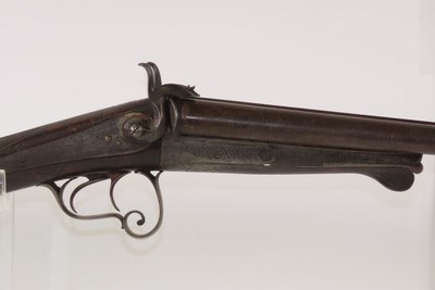 HEIDELBERG German Antique F BAUERNFEIND SxS PINFIRE SHOTGUN 19th C 16 Gauge With GAME SCENE ENGRAVINGS - Image 20 of 23