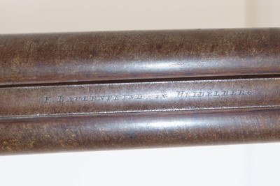 HEIDELBERG German Antique F BAUERNFEIND SxS PINFIRE SHOTGUN 19th C 16 Gauge With GAME SCENE ENGRAVINGS - Image 12 of 23