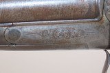 HEIDELBERG German Antique F BAUERNFEIND SxS PINFIRE SHOTGUN 19th C 16 Gauge With GAME SCENE ENGRAVINGS - Image 6 of 23