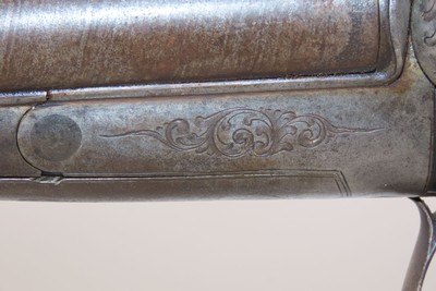 HEIDELBERG German Antique F BAUERNFEIND SxS PINFIRE SHOTGUN 19th C 16 Gauge With GAME SCENE ENGRAVINGS - Image 6 of 23