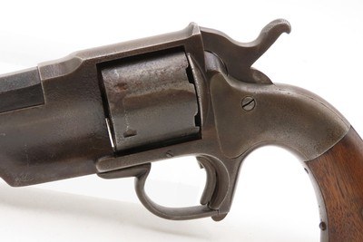 RARE CIVIL WAR Antique ALLEN & WHEELOCK Center Hammer LIPFIRE NAVY Revolver 1 of 250 .36 Cal. LIPFIRE Revolvers Made circa 1861 - Image 4 of 18