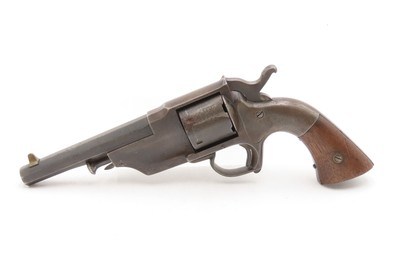 RARE CIVIL WAR Antique ALLEN & WHEELOCK Center Hammer LIPFIRE NAVY Revolver 1 of 250 .36 Cal. LIPFIRE Revolvers Made circa 1861 - Image 2 of 18
