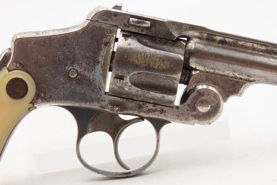 RARE Antique 1st Model SMITH & WESSON .38 Safety Hammerless w/PEARL GRIPS - Image 7 of 17