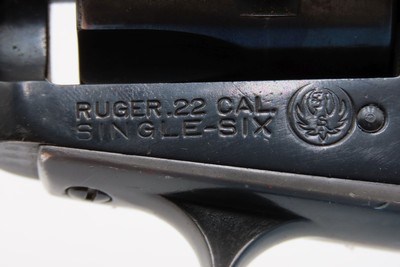 Flat Gate RUGER SINGLE SIX Revolver C&R w/TRANSFER BAR Conversion & HOLSTER Predecessor to the “NEW MODEL” Single Six - Image 9 of 22