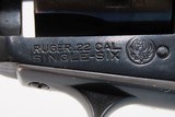 Flat Gate RUGER SINGLE SIX Revolver C&R w/TRANSFER BAR Conversion & HOLSTER Predecessor to the “NEW MODEL” Single Six - Image 9 of 22
