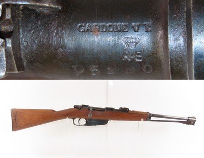 WORLD WAR I & II Italian Military CARCANO M1891 6.5mm C&R CAVALRY Carbine - Image 1 of 22