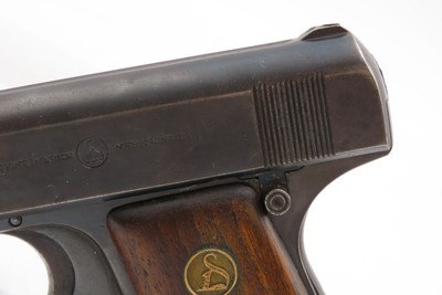 Post-WW I Deutsche Werke ORTGIES 6.35mm Hammerless C&R Pistol EVA BRAUN - Image 4 of 21