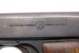 Post-WW I Deutsche Werke ORTGIES 6.35mm Hammerless C&R Pistol EVA BRAUN - Image 6 of 21