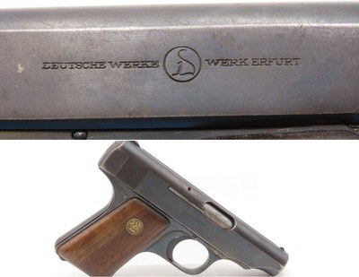 Post-WW I Deutsche Werke ORTGIES 6.35mm Hammerless C&R Pistol EVA BRAUN - Image 1 of 21