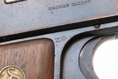 Post-WW I Deutsche Werke ORTGIES 6.35mm Hammerless C&R Pistol EVA BRAUN - Image 15 of 21
