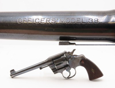 1950 mfr COLT OFFICER’S MODEL Double Action TARGET .38 Special Revolver C&R Post-World War II Refined for Match Shooting - Image 1 of 18
