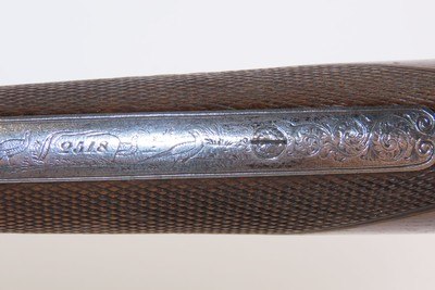 NICELY ENGRAVED Antique CHARLES LANCASTER Double Barrel PERCUSSION ShotgunLONDON MADE Side by Side HUNTING/SPORTING Gun - Image 8 of 23