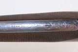 NICELY ENGRAVED Antique CHARLES LANCASTER Double Barrel PERCUSSION ShotgunLONDON MADE Side by Side HUNTING/SPORTING Gun - Image 8 of 23
