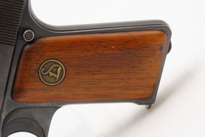 Post-WW I Deutsche Werke ORTGIES 7.65x17mm Hammerless C&R Pistol EVA BRAUNType Pistol Given to His Mistress by the Führer - Image 3 of 21