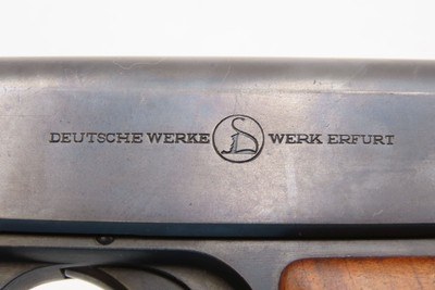 Post-WW I Deutsche Werke ORTGIES 7.65x17mm Hammerless C&R Pistol EVA BRAUNType Pistol Given to His Mistress by the Führer - Image 6 of 21