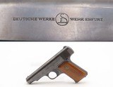 Post-WW I Deutsche Werke ORTGIES 7.65x17mm Hammerless C&R Pistol EVA BRAUNType Pistol Given to His Mistress by the Führer - Image 1 of 21