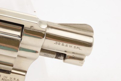 Smith & Wesson M36 .38 Special SELF DEFENSE CONCEAL/CARRY Revolver 1979-80NICKEL FINISH S&W with 2” Barrel & CHECKERED GRIPS - Image 18 of 18