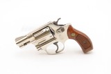 Smith & Wesson M36 .38 Special SELF DEFENSE CONCEAL/CARRY Revolver 1979-80NICKEL FINISH S&W with 2” Barrel & CHECKERED GRIPS - Image 2 of 18