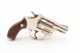 Smith & Wesson M36 .38 Special SELF DEFENSE CONCEAL/CARRY Revolver 1979-80NICKEL FINISH S&W with 2” Barrel & CHECKERED GRIPS - Image 15 of 18