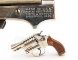 Smith & Wesson M36 .38 Special SELF DEFENSE CONCEAL/CARRY Revolver 1979-80NICKEL FINISH S&W with 2” Barrel & CHECKERED GRIPS - Image 1 of 18