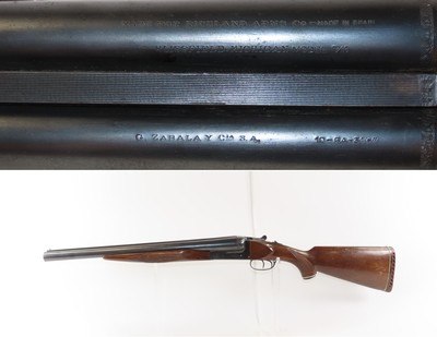 ENGRAVED Zabala/RICHLAND ARMS M711 Double Barrel 10 ga. 1974 Shotgun C&RLight & Popular Shotgun Manufactured in 1974 - Image 1 of 18