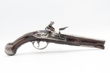 BRACE of BRASS & SILVER INLAID Antique OTTOMAN Flintlock HOLSTER Pistols“M.A. GIVRATI” Marked Mid to Late 1700s Pistols - Image 5 of 25