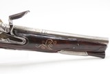 BRACE of BRASS & SILVER INLAID Antique OTTOMAN Flintlock HOLSTER Pistols“M.A. GIVRATI” Marked Mid to Late 1700s Pistols - Image 14 of 25