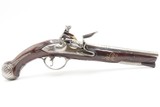 BRACE of BRASS & SILVER INLAID Antique OTTOMAN Flintlock HOLSTER Pistols“M.A. GIVRATI” Marked Mid to Late 1700s Pistols - Image 25 of 25