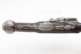 BRACE of BRASS & SILVER INLAID Antique OTTOMAN Flintlock HOLSTER Pistols“M.A. GIVRATI” Marked Mid to Late 1700s Pistols - Image 12 of 25