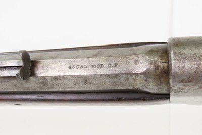 Antique WHITNEY-BURGESS-MORSE .45-70 Govt Octagonal Barrel SERPENTINE Lever RARE, 1 of 3,000; Fancy Walnut - Image 12 of 19