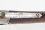 Antique WHITNEY-BURGESS-MORSE .45-70 Govt Octagonal Barrel SERPENTINE Lever RARE, 1 of 3,000; Fancy Walnut - Image 13 of 19