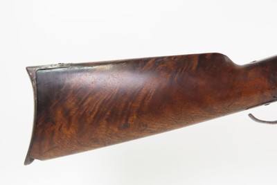 Antique WHITNEY-BURGESS-MORSE .45-70 Govt Octagonal Barrel SERPENTINE Lever RARE, 1 of 3,000; Fancy Walnut - Image 3 of 19