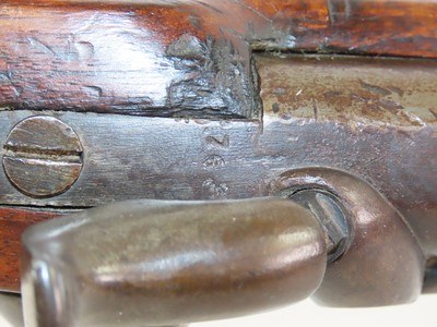 European CIVIL WAR Dated Antique “A.E.” Marked RIFLED Percussion CARBINE 1863 Dated PERCUSSION .58 Caliber Carbine - Image 10 of 20