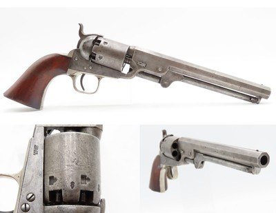 CRIMEAN WAR Antique COLT LONDON Model 1851 NAVY .36 PERCUSSION RevolverBRITISH PROOFED with LONDON BARREL ADDRESS - Image 1 of 19