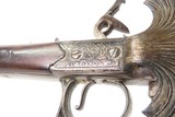 LONDON Antique CHARLES GRIERSON Silver Hilted Flintlock SWORD PISTOL .45Gunmaker to His Majesty KING GEORGE III - Image 6 of 15