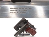 Boxed BULGARIAN Arsenal MAKAROV Semi-Auto 9x18mm SELF DEFENSE Modern Pistol BLACK LEATHER HOLSTER & 2 Mags CONCEAL/CARRY - Image 1 of 21
