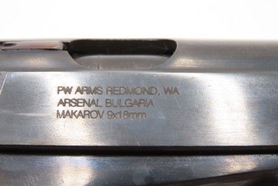 Boxed BULGARIAN Arsenal MAKAROV Semi-Auto 9x18mm SELF DEFENSE Modern Pistol BLACK LEATHER HOLSTER & 2 Mags CONCEAL/CARRY - Image 17 of 21