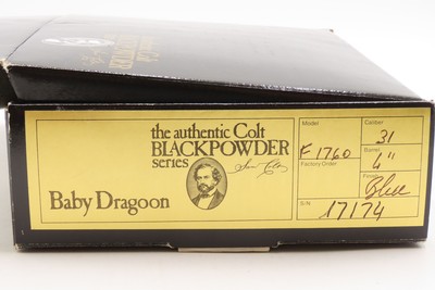 BOXED Antique COLT “Black Powder Series” BABY DRAGOON Percussion RevolverOriginal Gun Known as the “GAMBLER’S FIFTH ACE” - Image 3 of 23