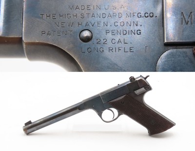 1947 mfr. HIGH STANDARD Model H-D “MILITARY” .22 LR Semi-Auto Pistol C&RWith a Reputation for RELIABILITY and ACCURACY - Image 1 of 19