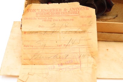 CHICAGO, IL 2” IVER JOHNSON Hammerless Top Break Revolver FACTORY BOX C&R1919 Receipt from VON LENGERKE & ANTOINE! - Image 21 of 21