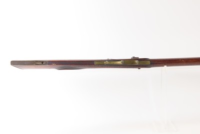 c.1850s-60s Antique ENGRAVED Full-Stock .36 Percussion American LONG RIFLEMaple Stripe Full Stock Game Getter DOUBLE SET TRIGGER - Image 8 of 19