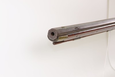 c.1850s-60s Antique ENGRAVED Full-Stock .36 Percussion American LONG RIFLEMaple Stripe Full Stock Game Getter DOUBLE SET TRIGGER - Image 18 of 19