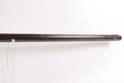 c.1850s-60s Antique ENGRAVED Full-Stock .36 Percussion American LONG RIFLEMaple Stripe Full Stock Game Getter DOUBLE SET TRIGGER - Image 13 of 19